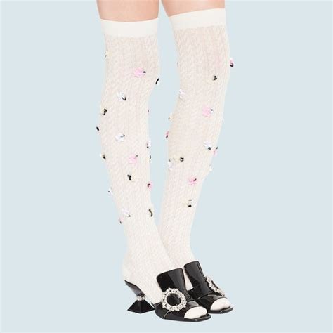 miu miu scarf top|miu michael's socks.